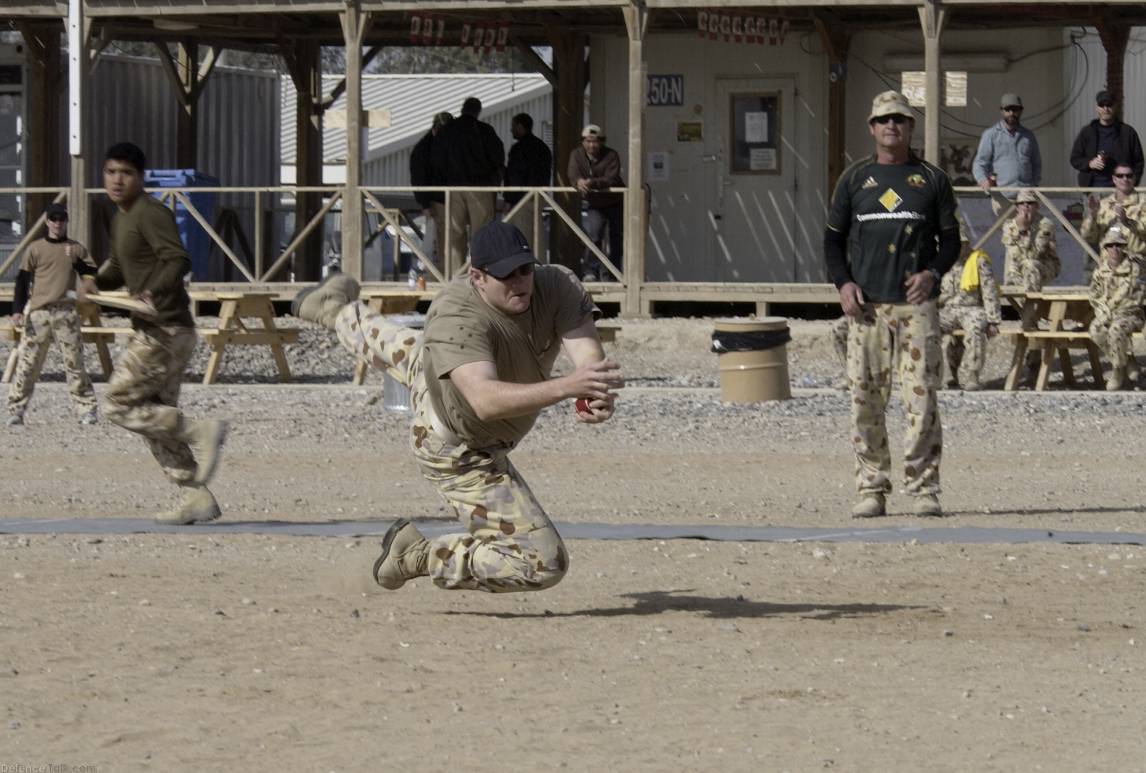 Great catch - Australia and England cricket at Kandahar