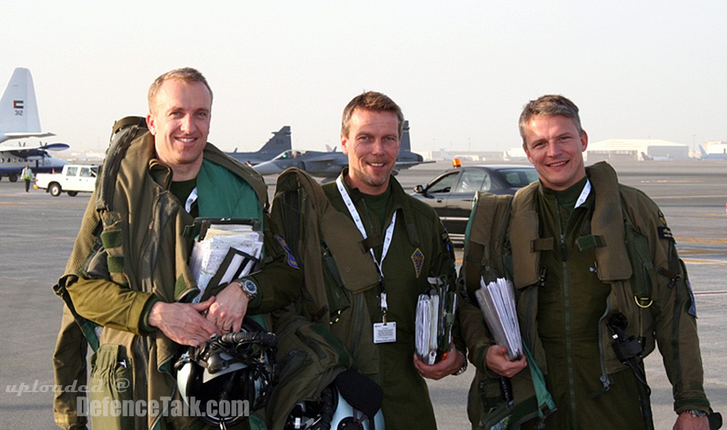 Gripen JAS 39 Fighter - Arrives for Dubai Air Show