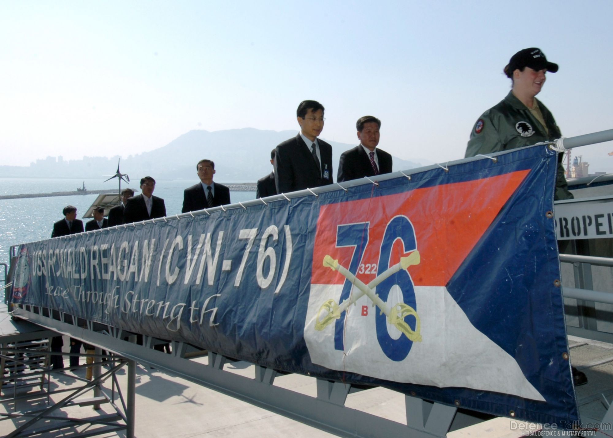 Guided tour of the ship - S. Korea, US Military Exercise