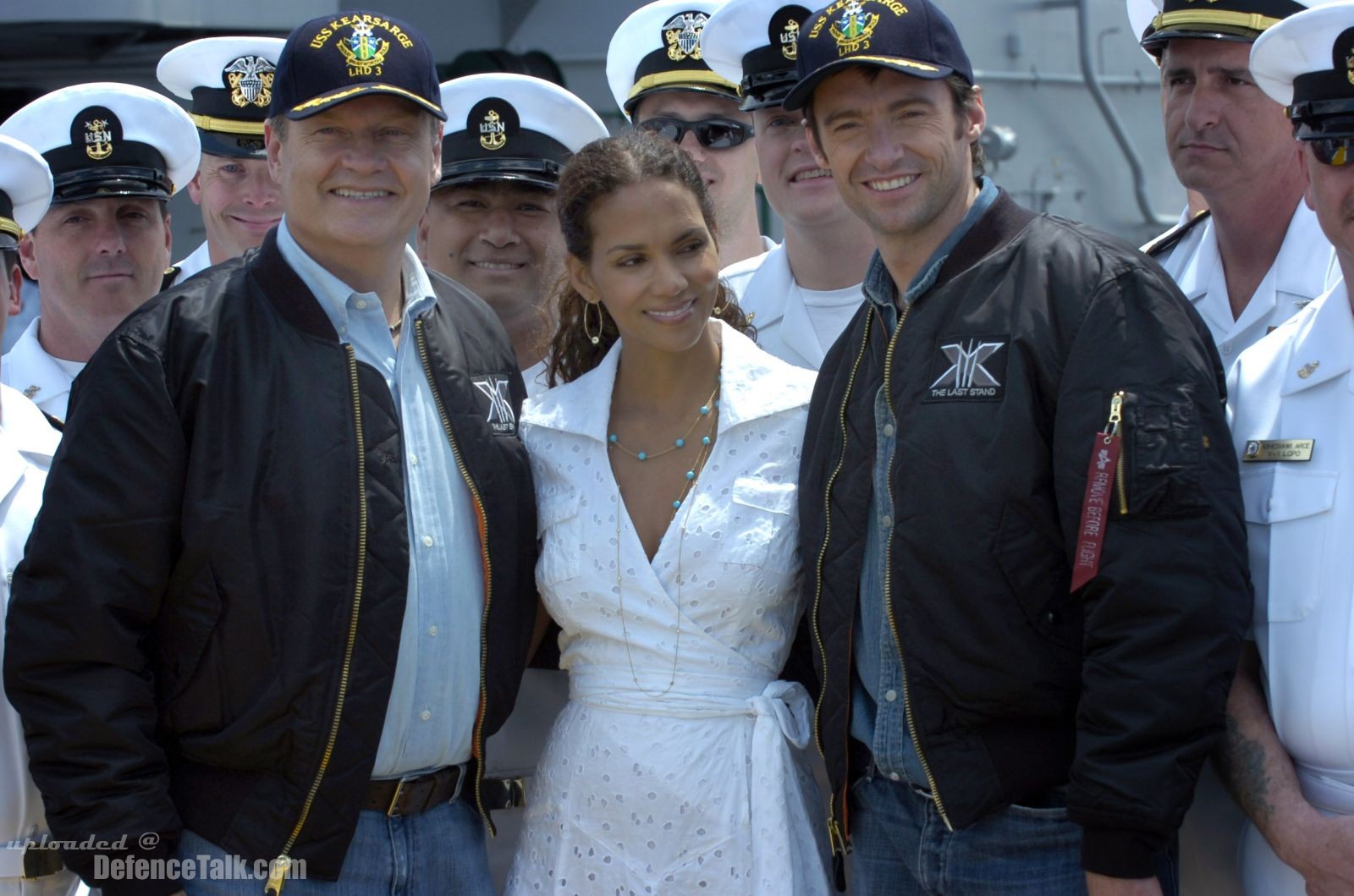 Halle Berry on USS Kearsarge LHD 3