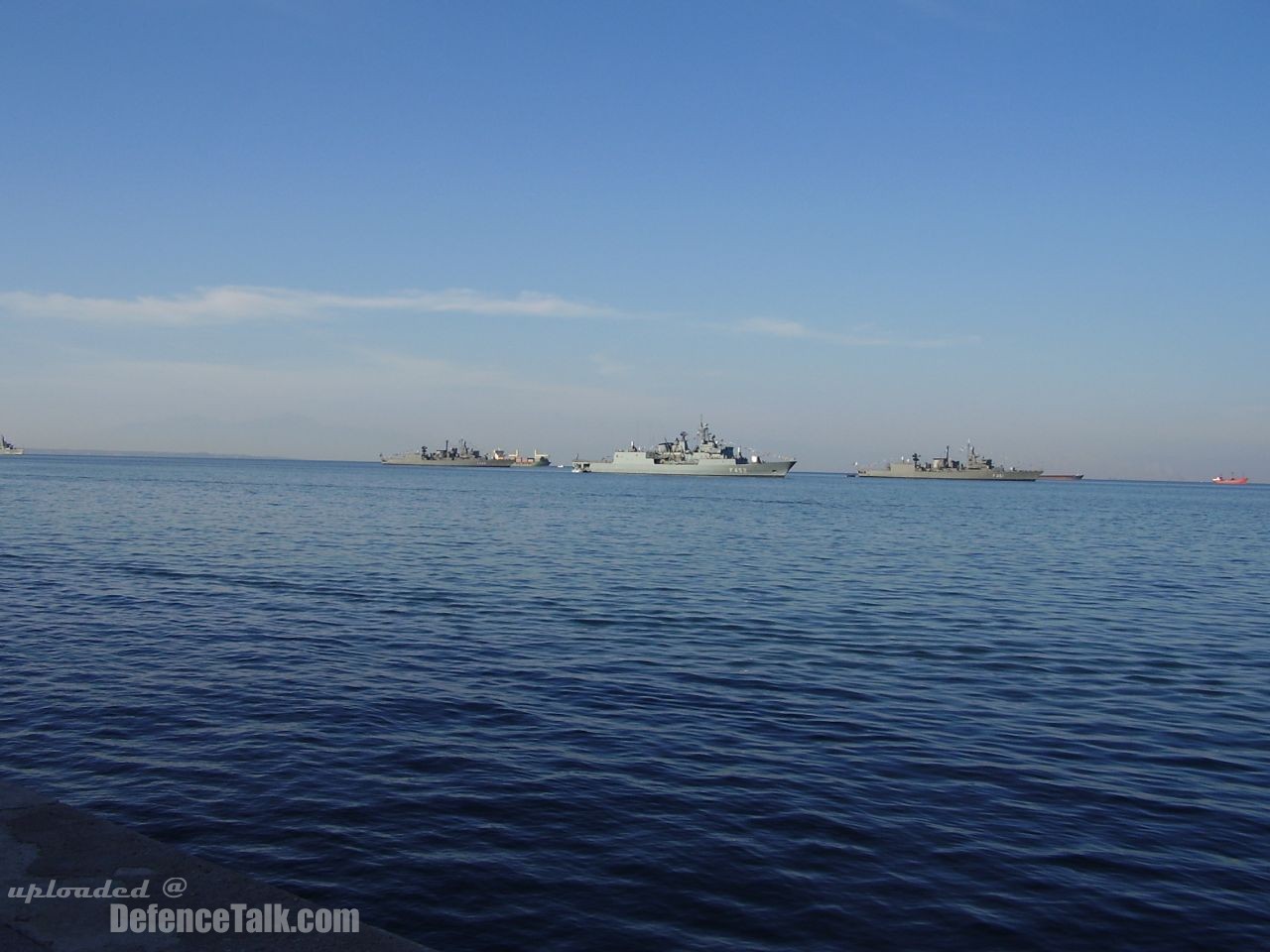 Hellenic Navy Frigates in Thessaloniki Port during "OXI" day