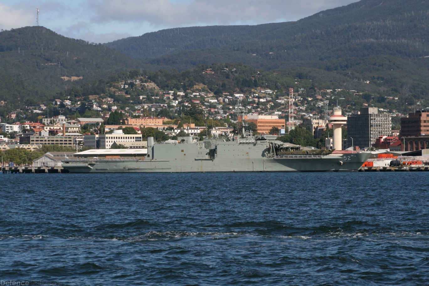 HMAS Manoora L51 in Hobart 23 March 2010