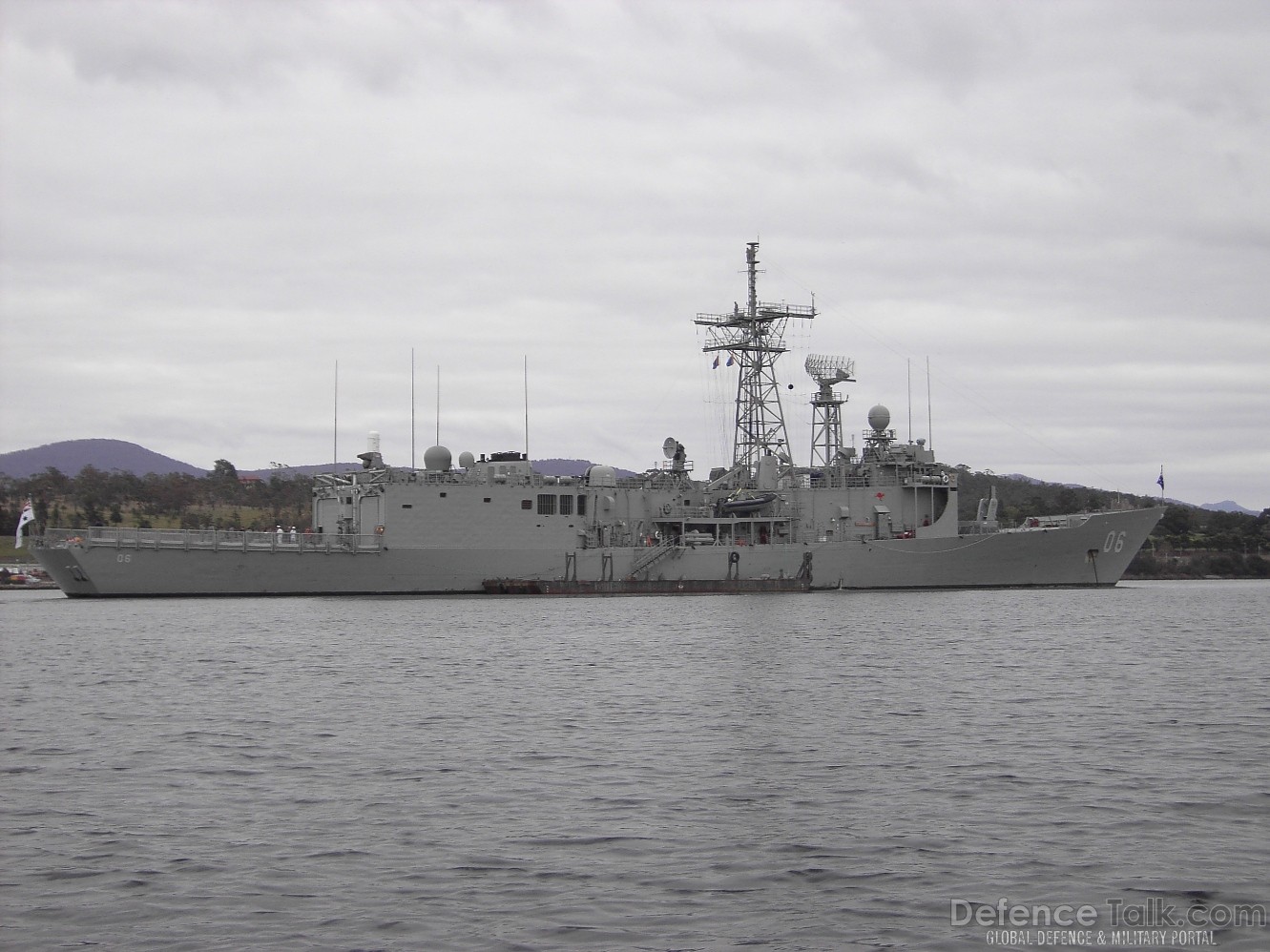 HMAS Newcastle FFG06 at Royal Hobart Regatta Feb 2007