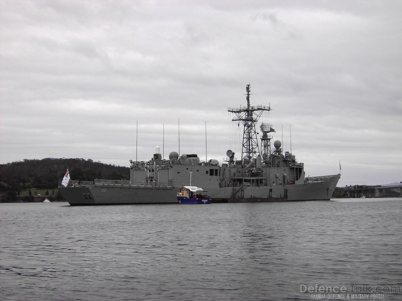 HMAS Newcastle FFG06 at Royal Hobart Regatta Feb 2007