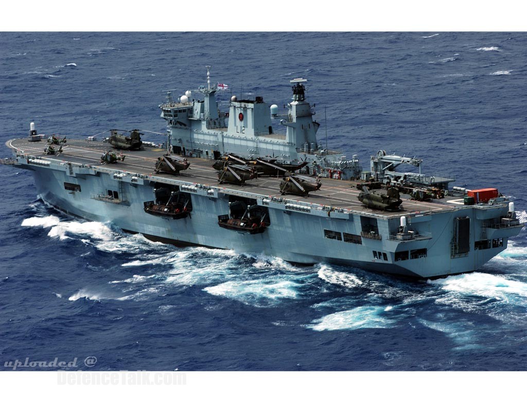 HMS Ocean underway