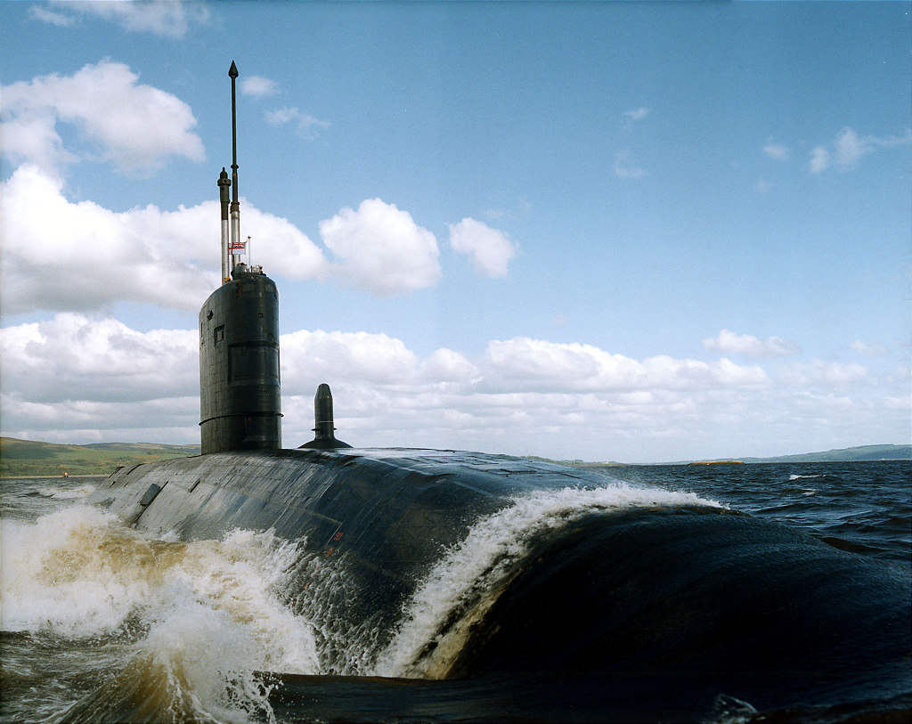 HMS SUPERB ON THE CLYDE . SCOTLAND.