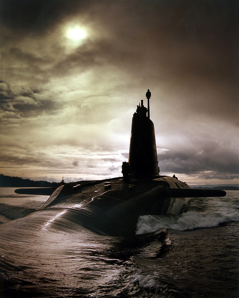 HMS VIGILANT. Nuclear powered Trident Submarine.CLYDE AREA OF SCOTLAND.