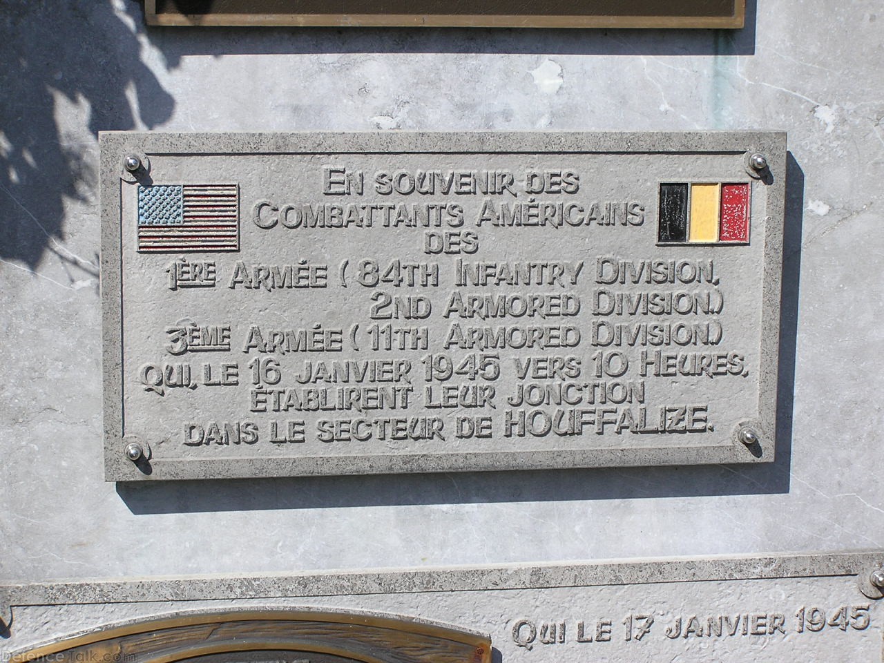 Houffalize memorial plaques