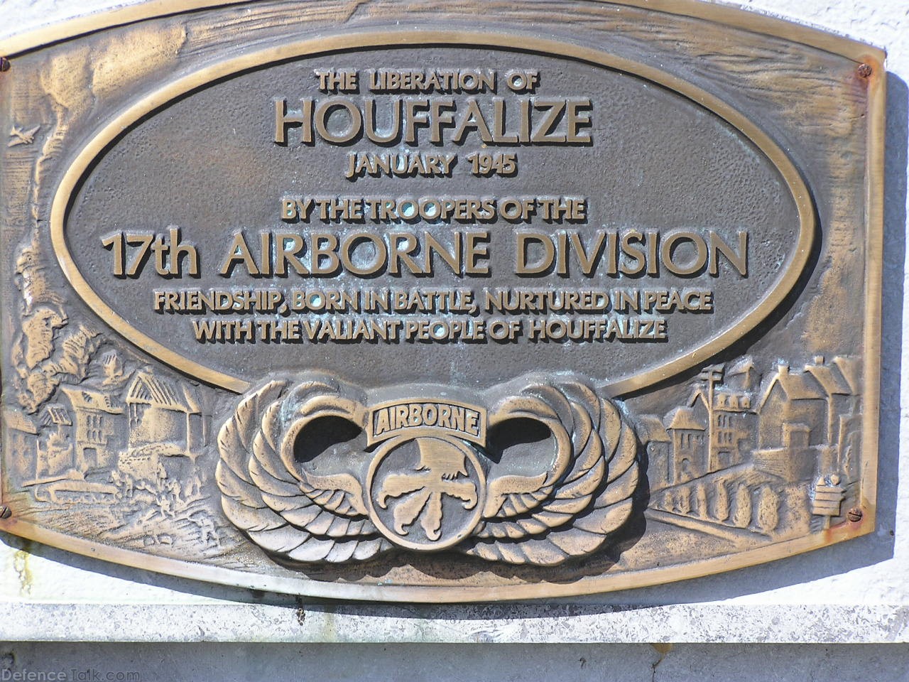 Houffalize memorial plaques