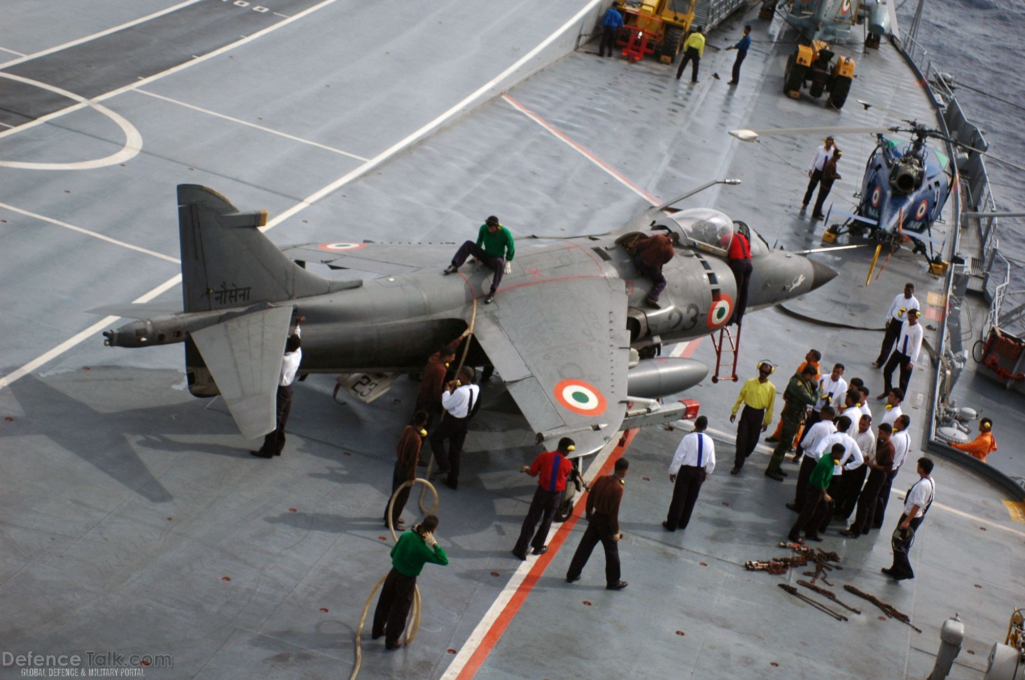 Indian Navy aircraft carrier INS Viraat - Malabar 07 Naval Exercise