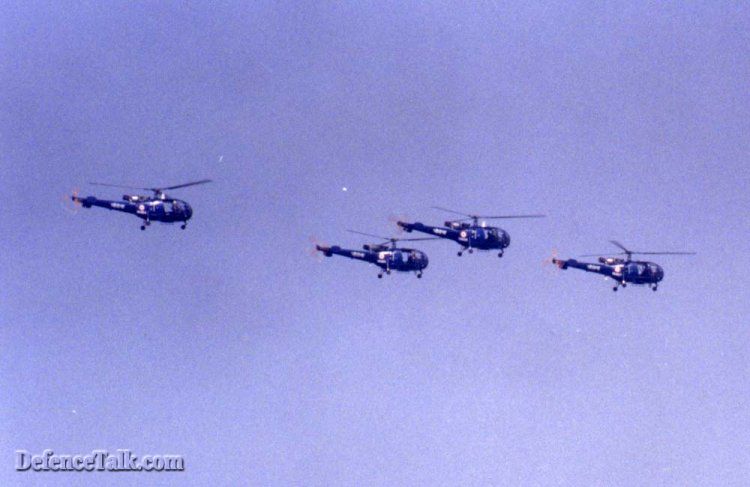 Indian Navy Chetak Helicopters