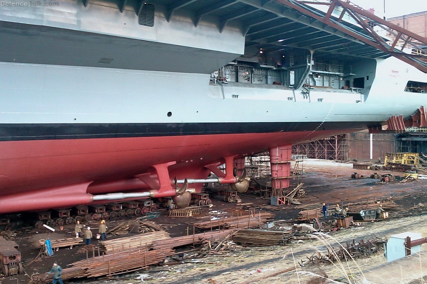 Indian Vikramaditya Aircraft carrier refitting