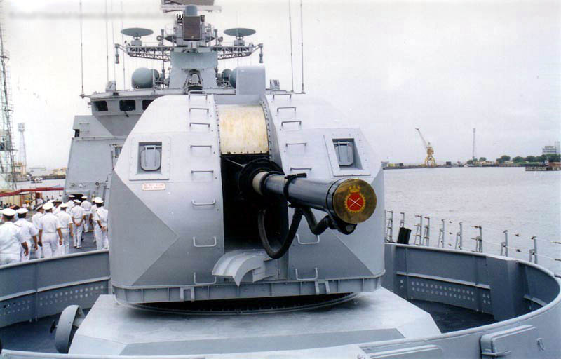 INS Talwar's main gun