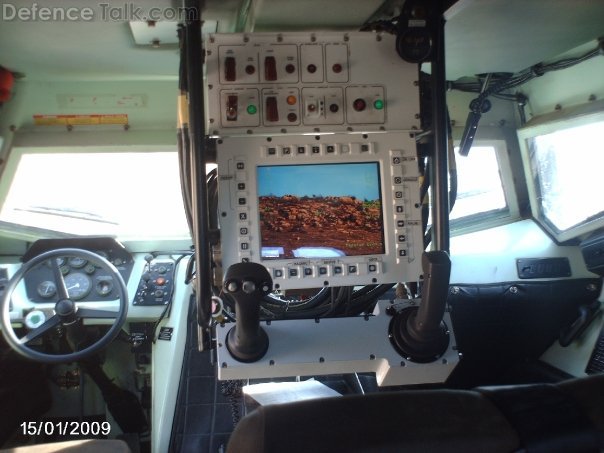 inside of the Otokar Cobra