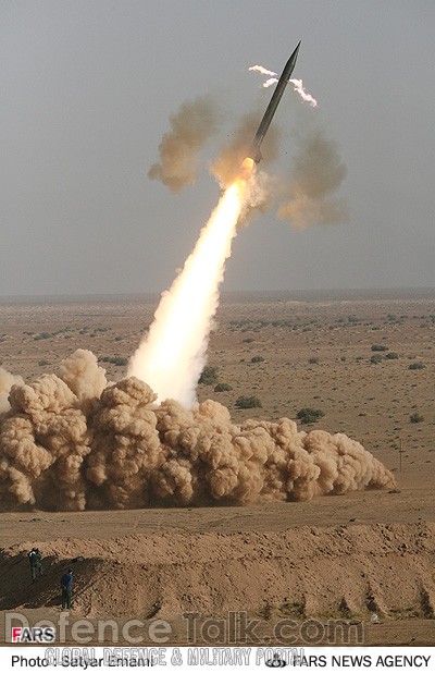 Iranian Missiles Fired during war games