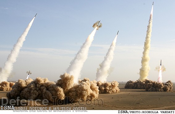 Iranian Missiles Fired during war games