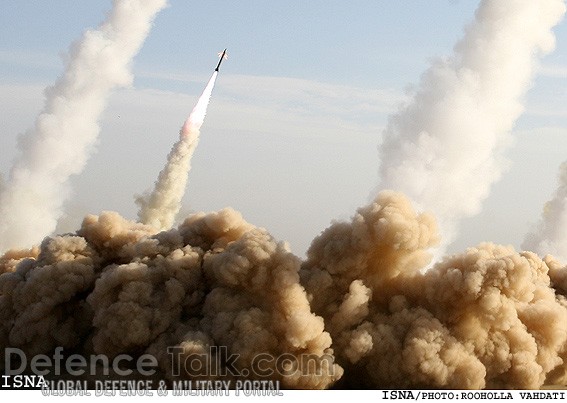 Iranian Missiles Fired during war games