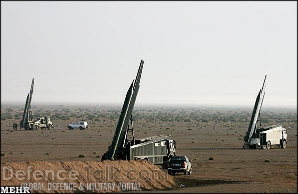 Iranian Missiles Fired during war games