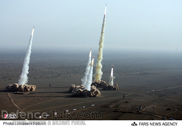 Iranian Missiles Fired during war games