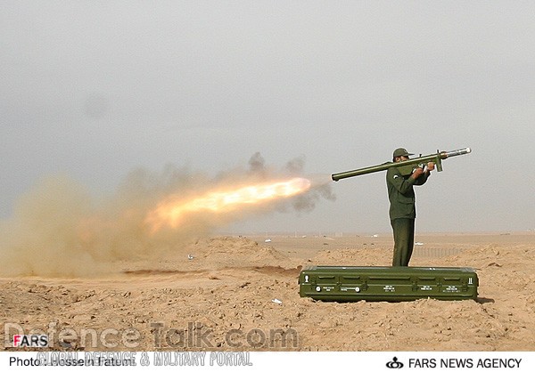 Iranian Missiles Fired during war games