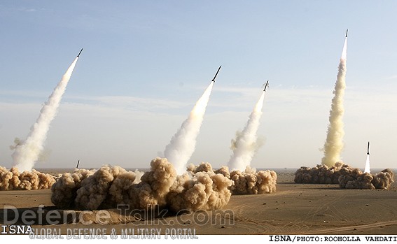 Iranian Missiles Fired during war games