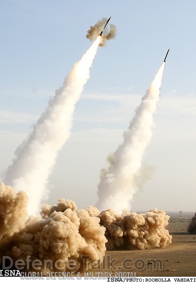 Iranian Missiles Fired during war games