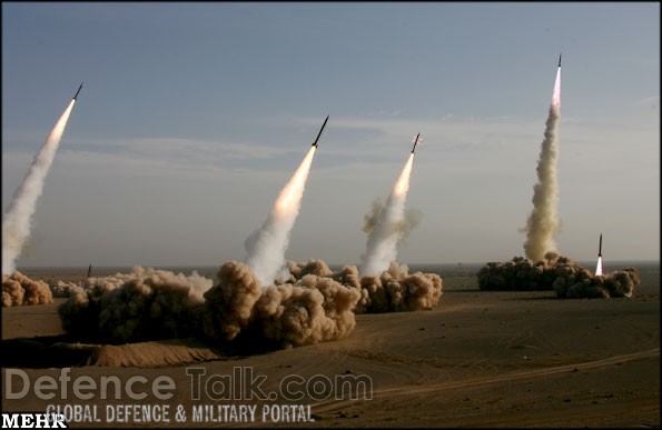 Iranian Missiles Fired during war games