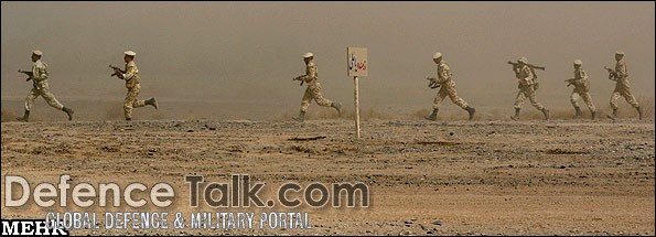 Iranian Soldiers Running - Zolfaqar Iran War Games