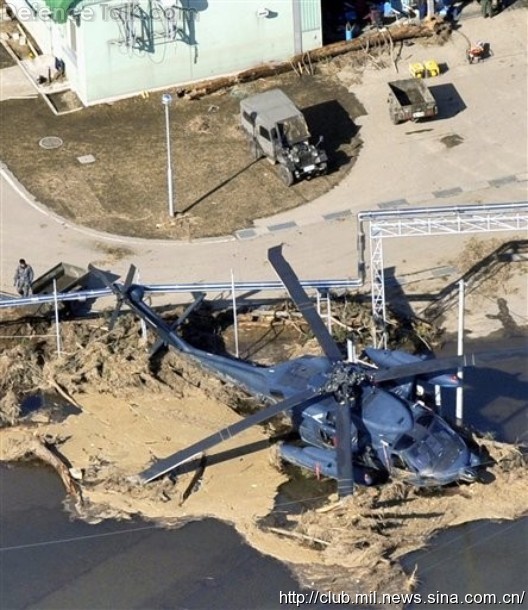 Japan  JASDF Matsushima Air Base tsunami/earthquake damage