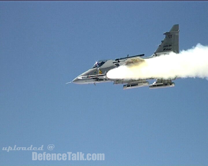 JAS39C Gripen fires a Meteor missile