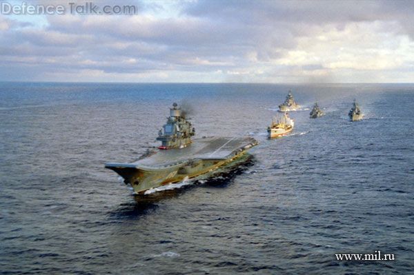 Kuznetsov with task force, in the Atlantic