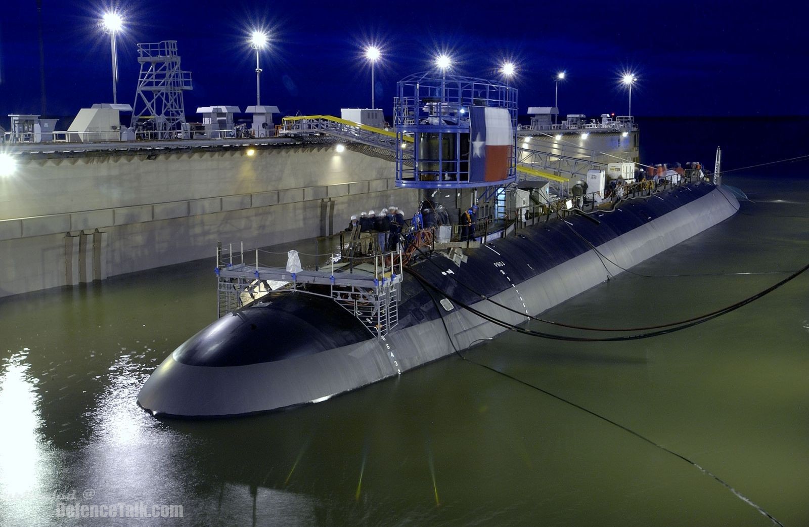 Launch of Texas (SSN 775) - nuclear-powered submarine - US Navy