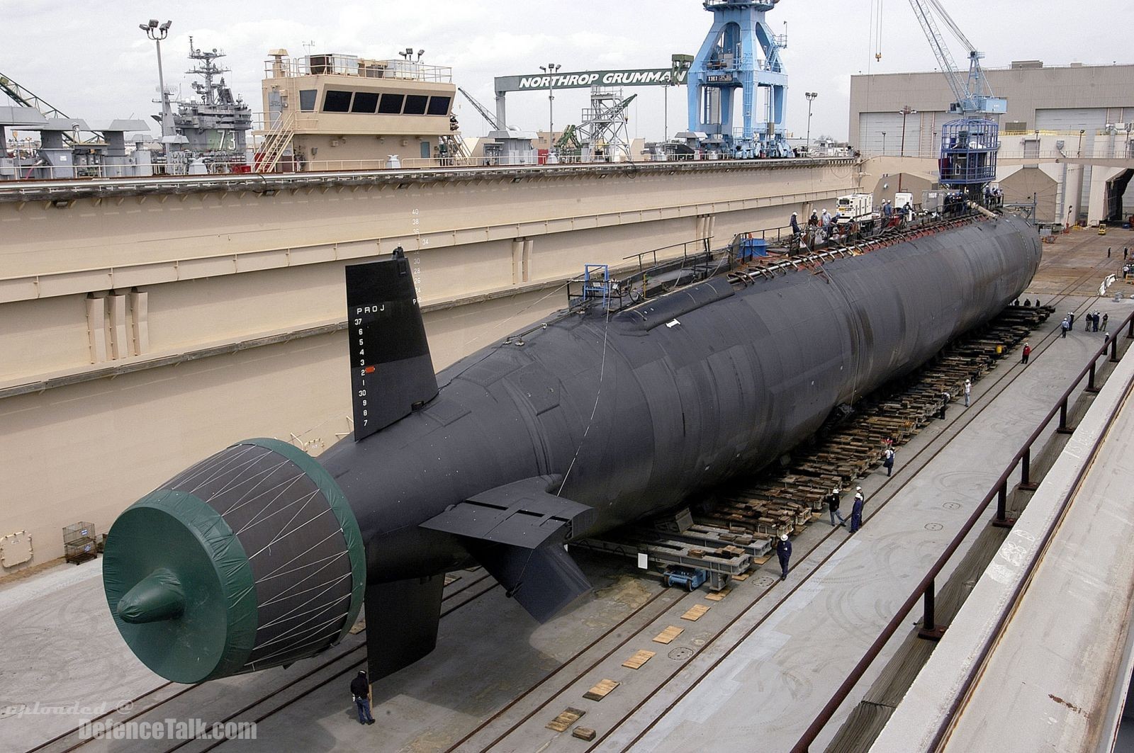 Launch of Texas (SSN 775) - nuclear-powered submarine - US Navy