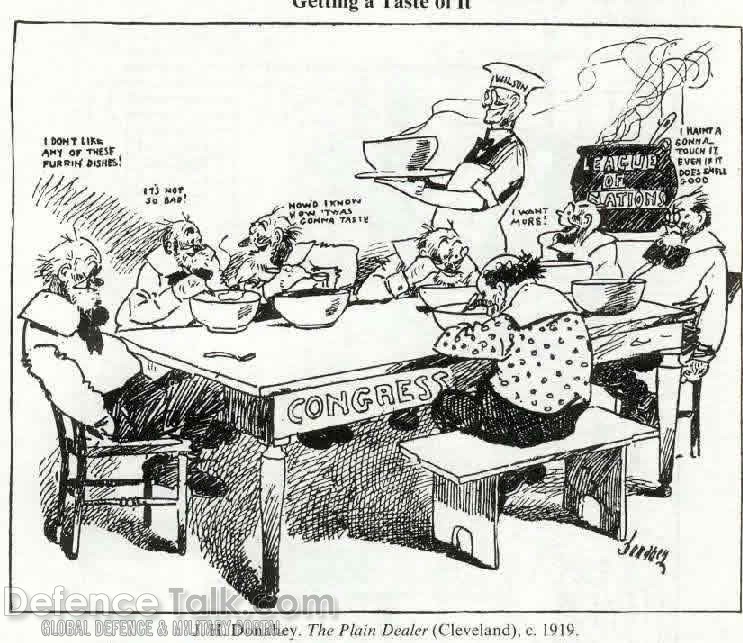 League of Nations Cartoon from the World War I