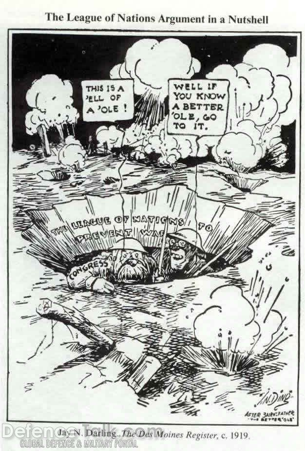 League of Nations Cartoon from the World War I