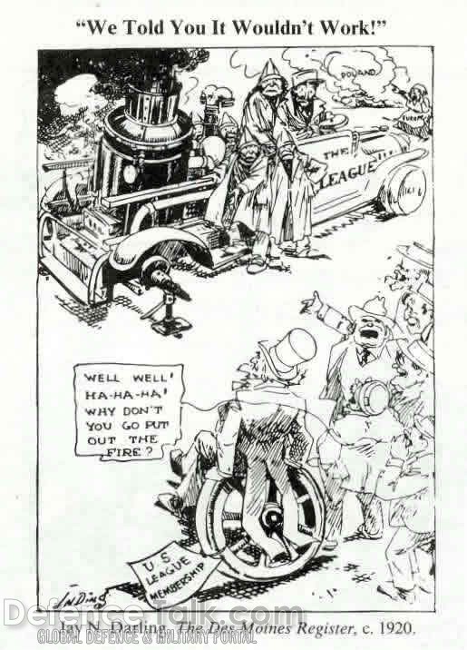 League of Nations Cartoon from the World War I