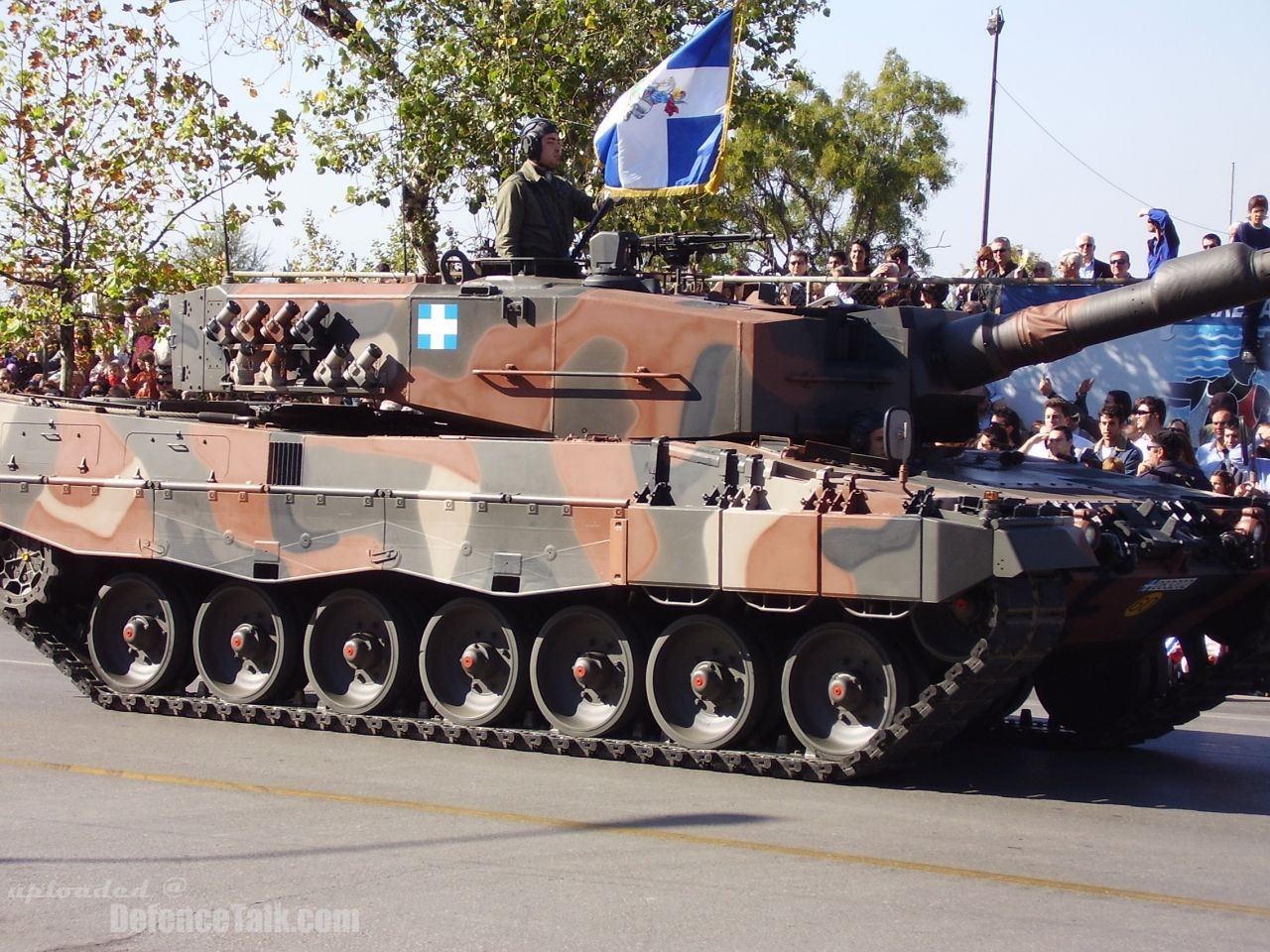 Leopard 2A4 in Parade in Thessaloniki Hellenic Army