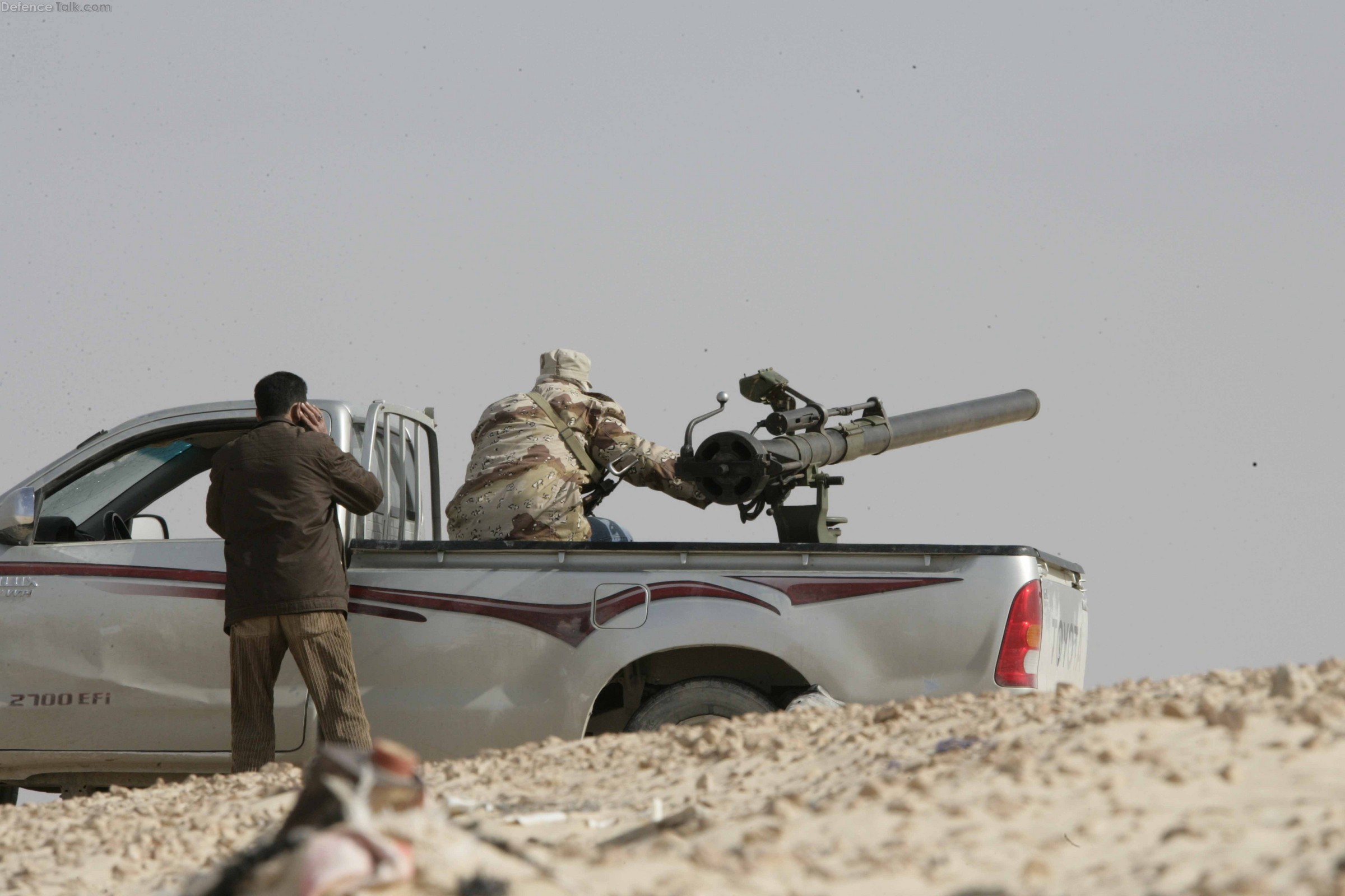 Libya rebel forces vehicle