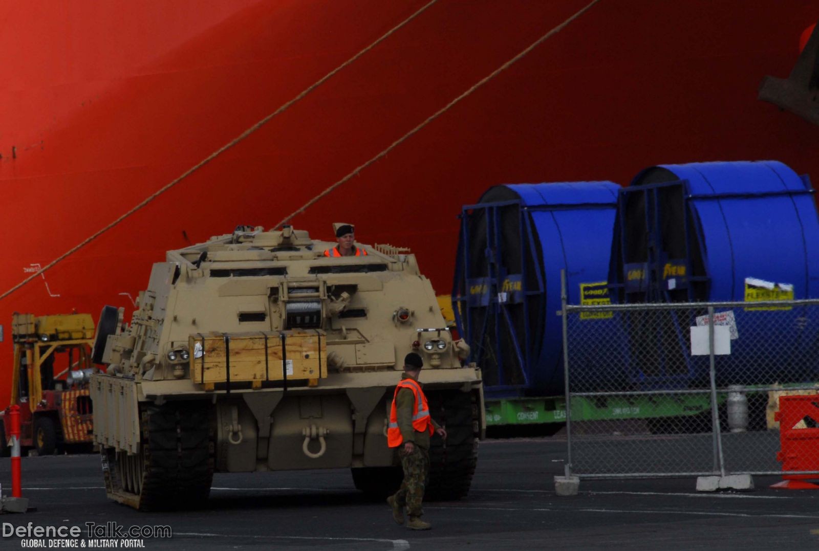 M1A1 Abrams Tank Arrival - Australian Army