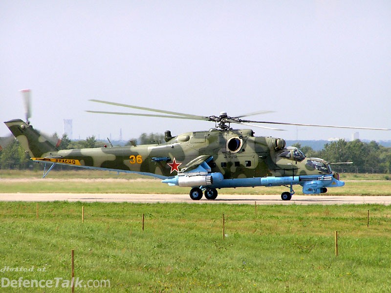 MAKS 2005 Air Show MI-24 Attack Helicopter