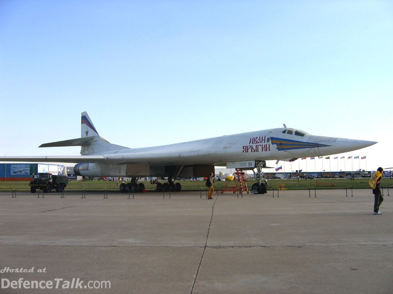 MAKS 2005 Air Show -  Tu 160 Strategic Bomber Russian AF