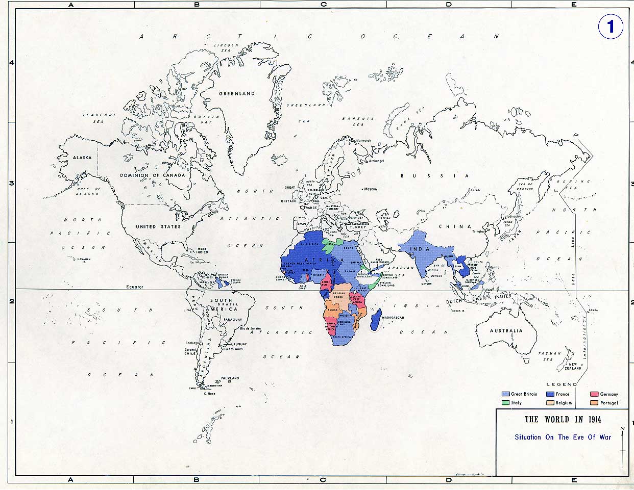 Maps - World War One