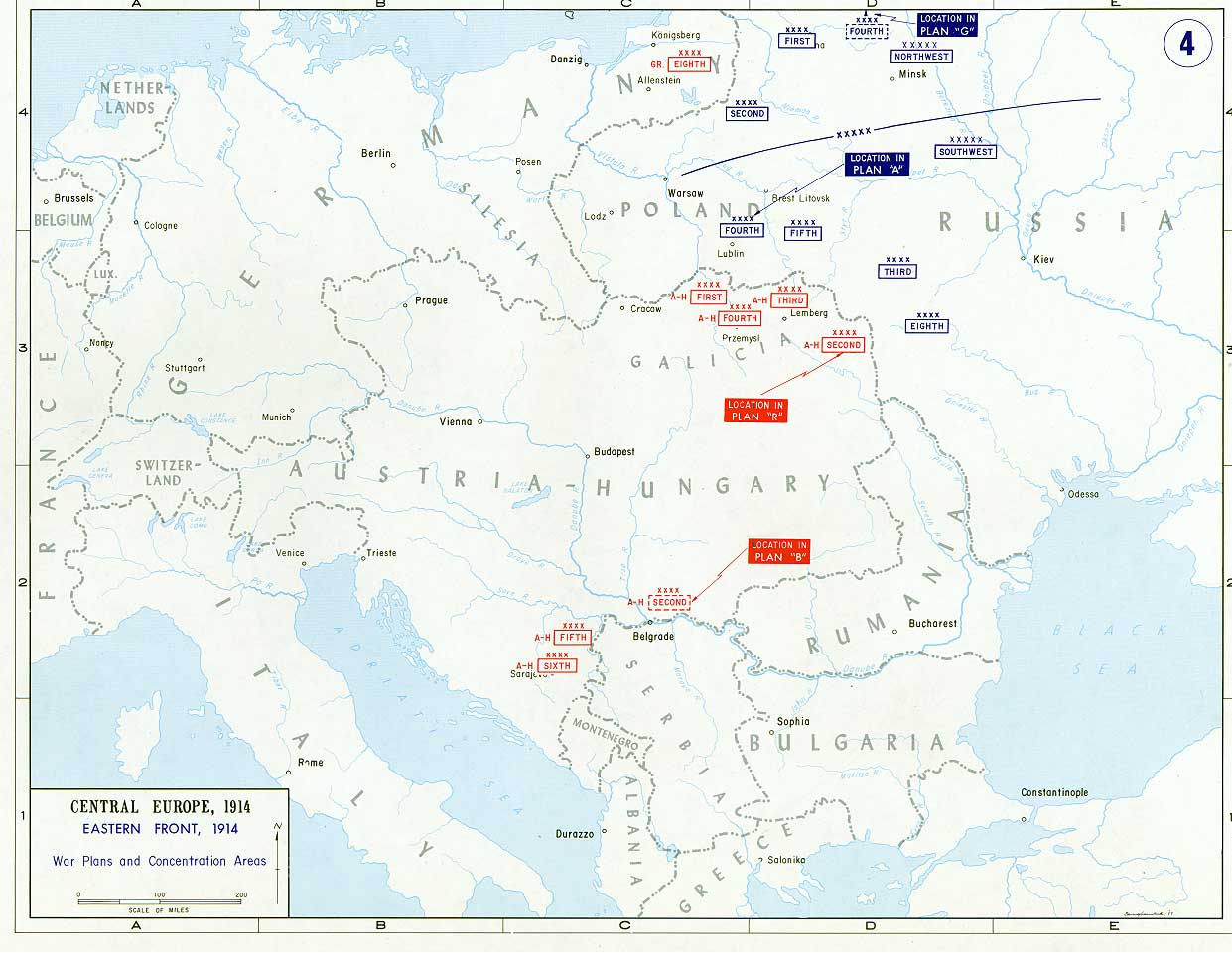 Maps - World War One