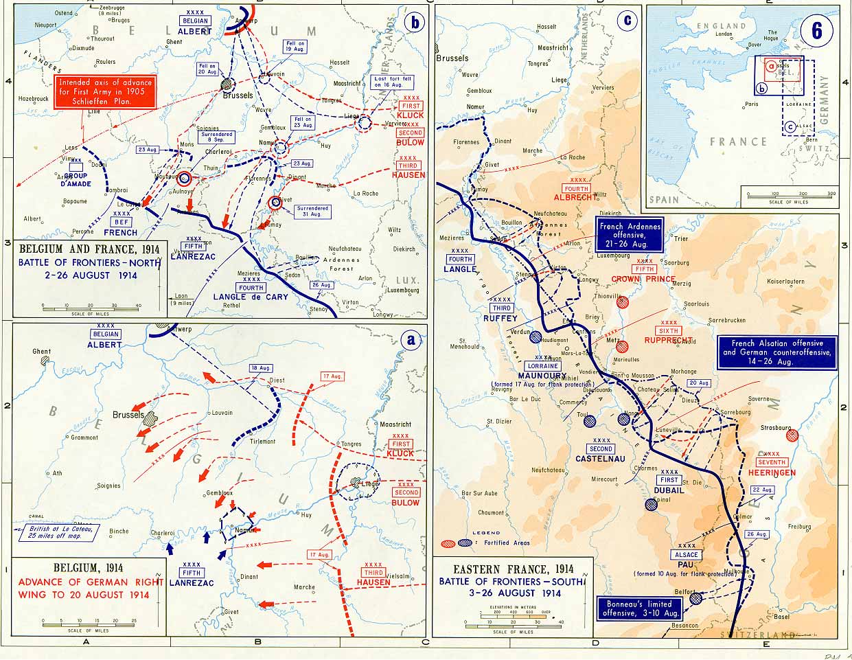 Maps - World War One