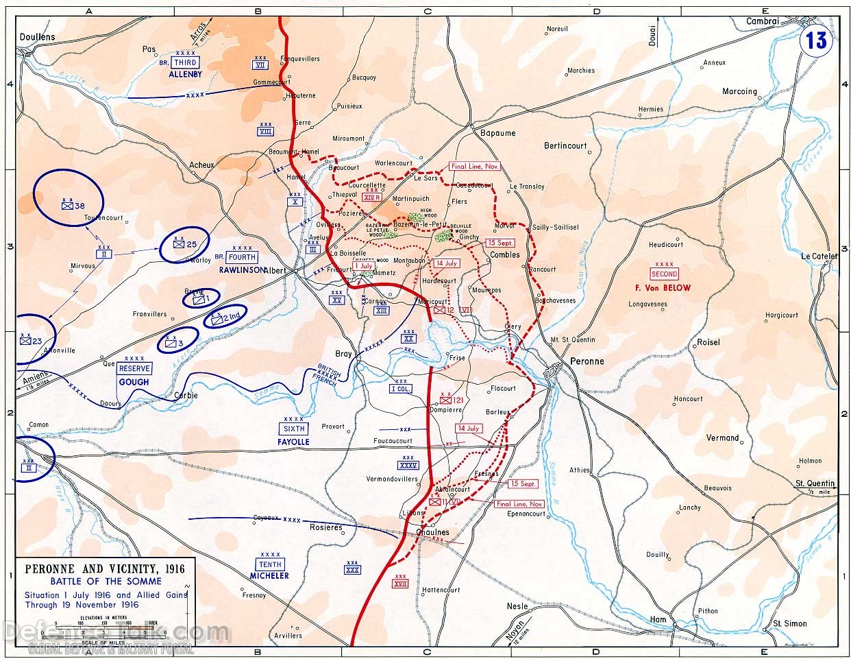 Maps - World War One