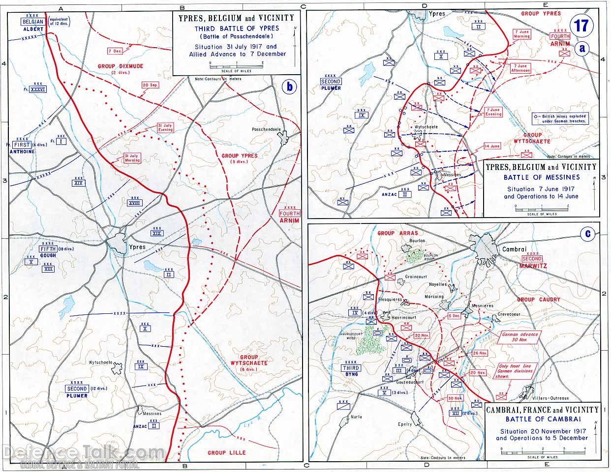 Maps - World War One