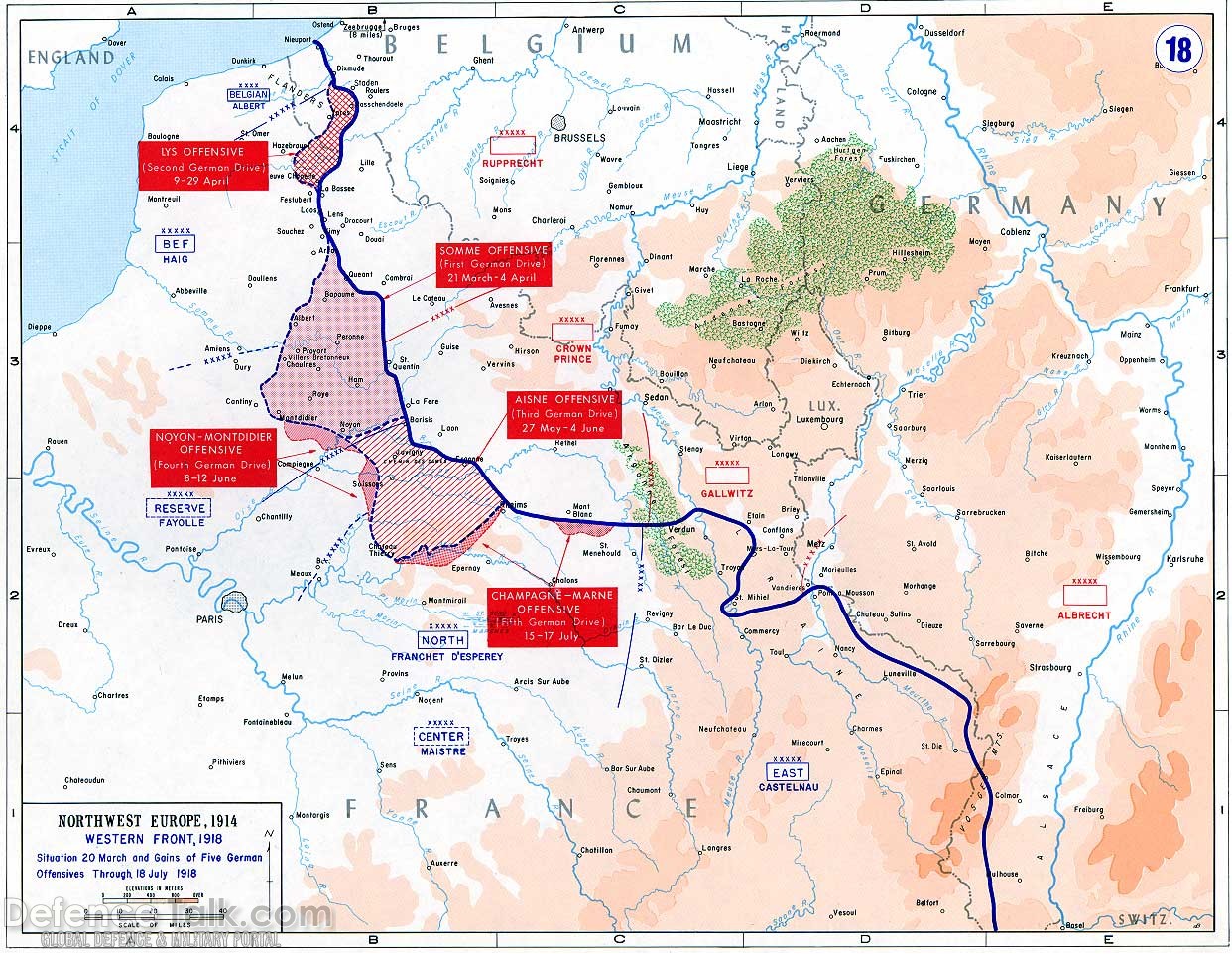 Maps - World War One