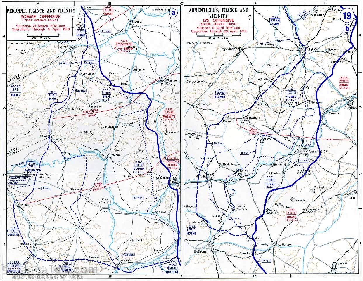 Maps - World War One