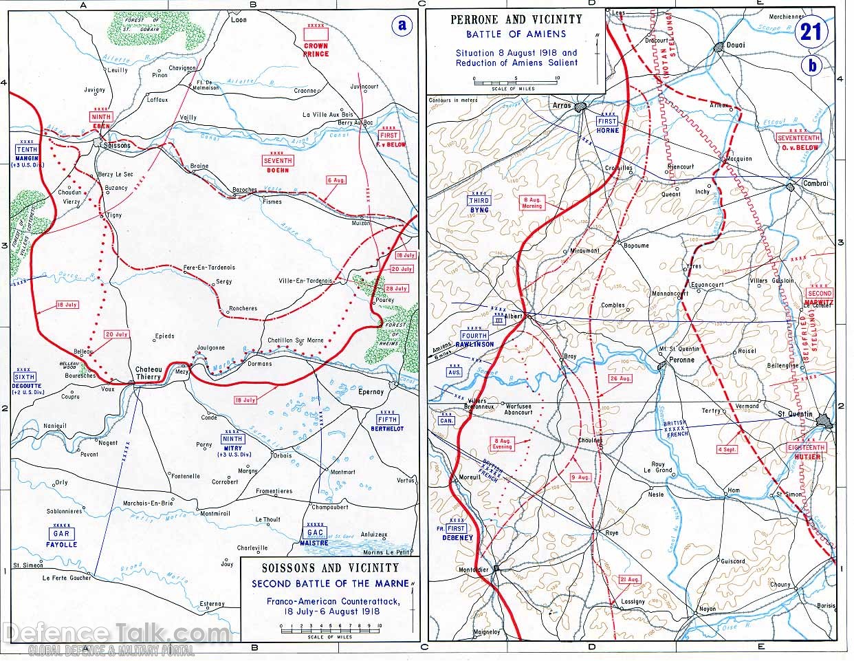 Maps - World War One