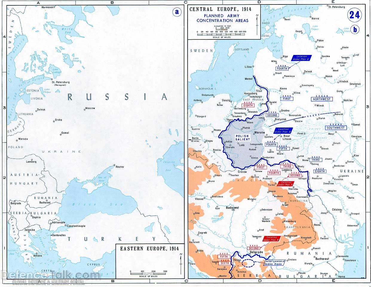 Maps - World War One